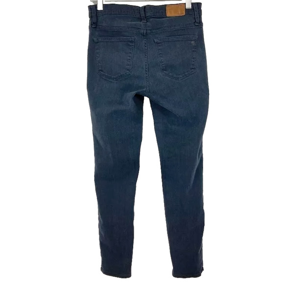 MADEWELL Jeans Women Size 25 9” High Rise Skinny Lumar Black Ankle Crop Mid Rise - Picture 3 of 3